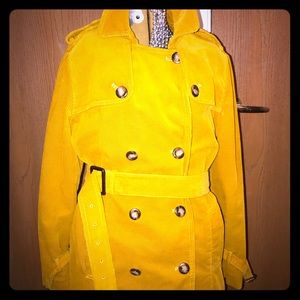 L.L Bean M Mustard Corduroy Coat/Jacket
